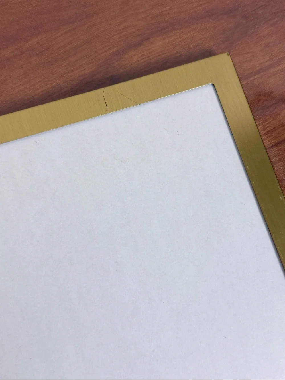 Vintage Brass Gold-Tone Double 8x10s Photo Frame Folding Tabletop